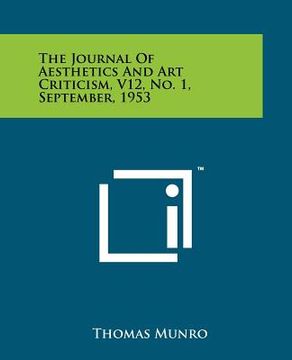portada the journal of aesthetics and art criticism, v12, no. 1, september, 1953 (en Inglés)