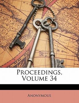 portada proceedings, volume 34 (en Inglés)