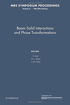 portada Beam-Solid Interactions and Phase Transformations: Volume 51 (Mrs Proceedings) (en Inglés)