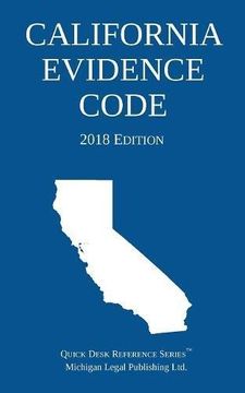 portada California Evidence Code; 2018 Edition