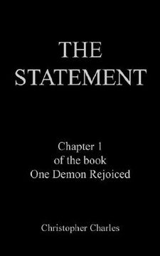 portada the statement: chapter 1 of the book one demon rejoiced (en Inglés)
