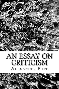 portada An Essay on Criticism 