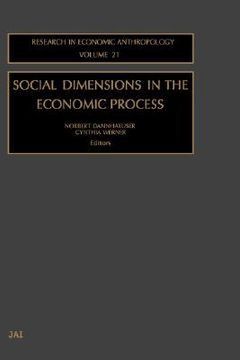portada social dimensions in the economic process (research in economic anthropology s.)