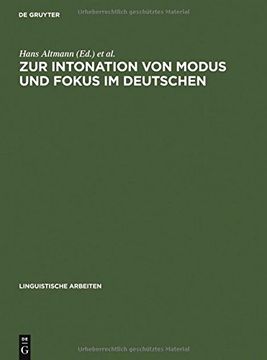 portada zur intonation von modus und fokus im deutschen (en Inglés)