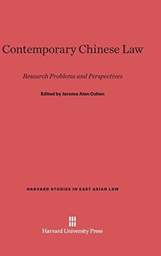 portada Contemporary Chinese law (Harvard Studies in East Asian Law) (en Inglés)
