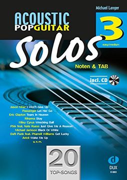 portada Acoustic Pop Guitar Solos 3: Noten & TAB - easy/medium (en Alemán)