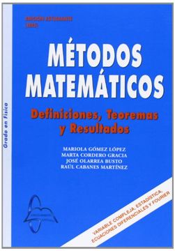 portada Metodos Matematicos - Definiciones, Teoremas Y Resultados (in Spanish)