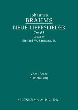 portada Neue Liebeslieder, Op.65: Vocal score