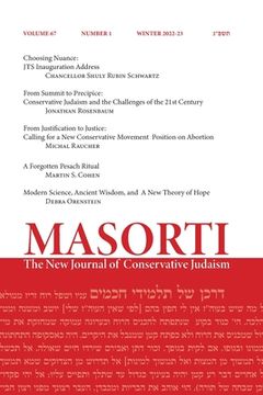 portada Masorti: The New Journal of Conservative Judaism