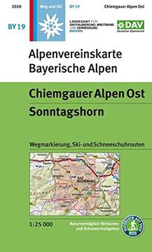 portada Chiemgauer Alpen Ost, Sonntagshorn: Wegmarkierung, Ski- und Schneeschuhrouten (Alpenvereinskarten) (in German)