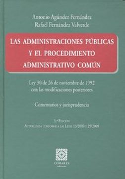portada Las administraciones publicas y elprocedimiento administrativo comun(3ª ed.)
