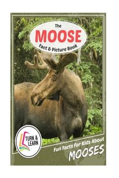 portada The Moose Fact and Picture Book: Fun Facts for Kids About Mooses (Turn and Learn)