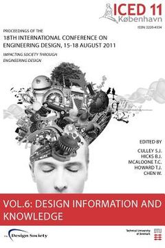 portada proceedings of iced11, vol. 6: design information and knowledge (in English)