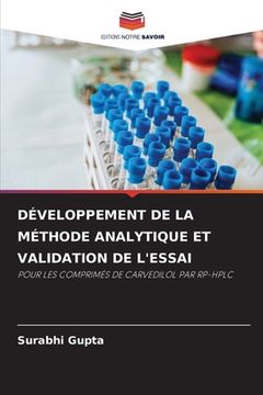 portada Développement de la Méthode Analytique Et Validation de l'Essai (en Francés)