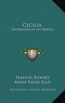 portada cecilia: or memoirs of an heiress (en Inglés)