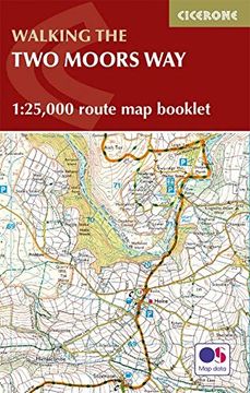 portada Two Moors way map Booklet: 1: 25,000 os Route Mapping (in English)
