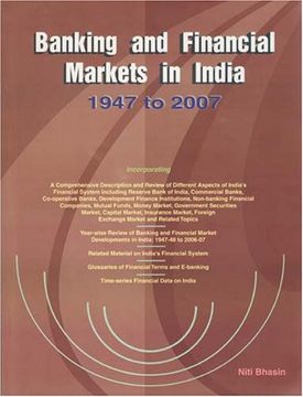 portada Banking and Financial Markets in India 1947 to 2007 (en Inglés)