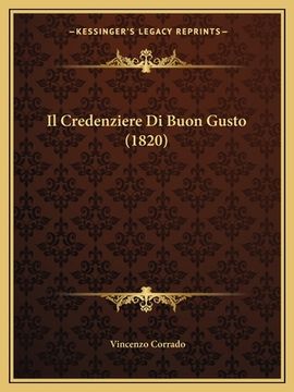 portada Il Credenziere Di Buon Gusto (1820) (in Italian)
