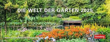 portada Die Welt der Gärten Premium-Tischplaner 2025 - Wochenkalender mit 53 Fotografien (en Alemán)