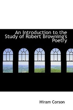 portada an introduction to the study of robert browning's poetry
