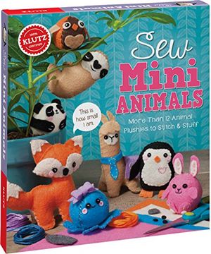 portada Coser Mini Animales, Klutz Libro y Craft Kit, Make Animales de Peluche 