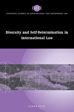 portada Diversity Self-Determinatn int Law: 0 (Cambridge Studies in International and Comparative Law) (in English)