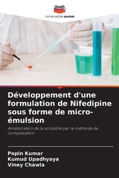 portada Développement d'une formulation de Nifedipine sous forme de micro-émulsion (en Francés)