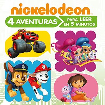 portada 4 Aventuras Nickelodeon Para Leer en 5 Minutos