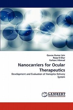 portada nanocarriers for ocular therapeutics (en Inglés)