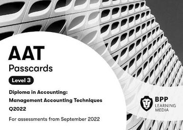 portada Aat Management Accounting Techniques: Passcards (in English)