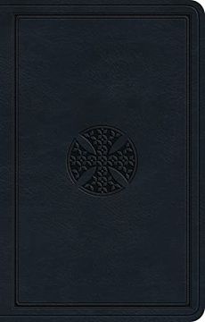 portada Esv Premium Gift Bible: Esv Bible Trutone, Navy, Mosaic Cross Design (en Inglés)