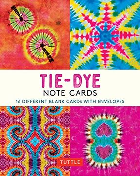 portada Tie-Dye, 16 Note Cards: 16 Different Blank Cards With 17 Patterned Envelopes