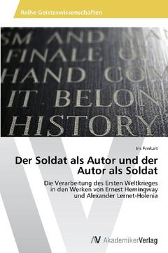 portada Der Soldat als Autor und der Autor als Soldat