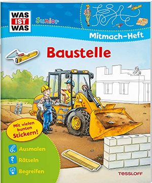 portada Was ist was Junior Mitmach-Heft Baustelle (en Alemán)