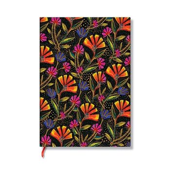 portada Paperblanks | Wild Flowers | Playful Creations | Softcover Flexis | Midi | Lined | Elastic Band | 176 pg | 100 gsm (en Inglés)