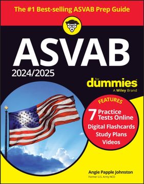 portada 2024/2025 ASVAB for Dummies: Book + 7 Practice Tests + Flashcards + Videos Online (en Inglés)