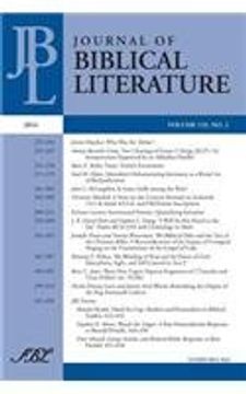 portada Journal of Biblical Literature 133.2, 2014