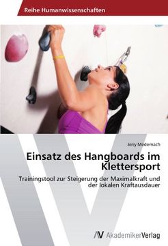 portada Einsatz Des Hangboards Im Klettersport (en Alemán)