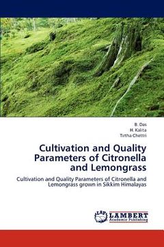 portada cultivation and quality parameters of citronella and lemongrass (en Inglés)