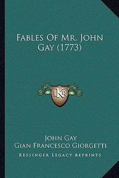 portada fables of mr. john gay (1773) (en Inglés)