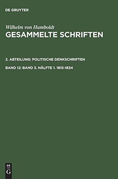 portada Band 3. Hälfte 1. 18151834 (en Alemán)
