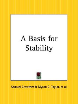 portada a basis for stability (in English)