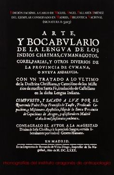 portada arte y vocabulario de la lengua de los indios chaymas, cumanagotos, cores, paria