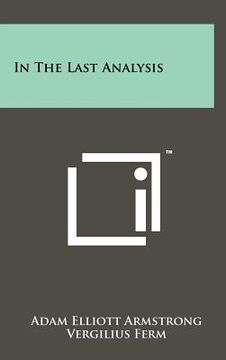 portada in the last analysis (en Inglés)