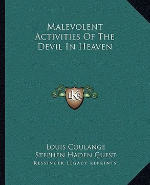 portada malevolent activities of the devil in heaven (en Inglés)