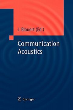 portada communication acoustics (en Inglés)