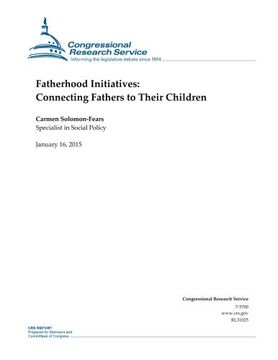 portada Fatherhood Initiatives: Connecting Fathers to Their Children (CRS Reports)