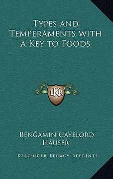 portada types and temperaments with a key to foods (en Inglés)