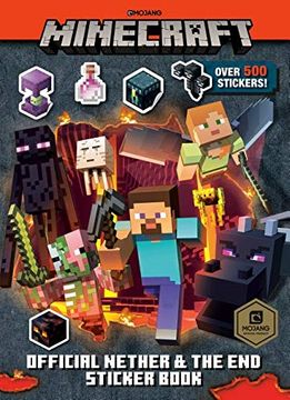 portada Minecraft Official the Nether and the end Sticker Book (Minecraft) 