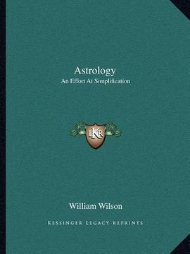 portada astrology: an effort at simplification (in English)